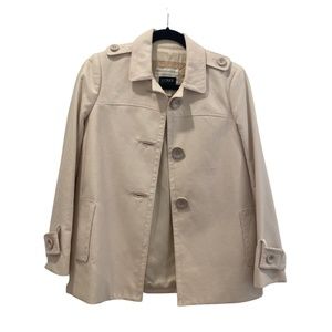 J Crew Cream Peacoat - Perfect for Spring / Summer